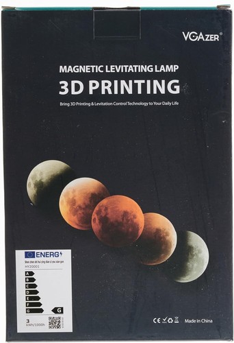 Enchanting 3D Printed Floating Moon Lamp with Remote - 16 Colors & Brightness - Picture 13 of 16