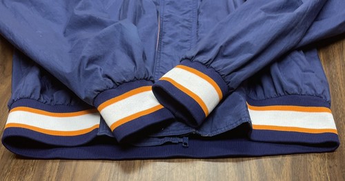 Vintage AUBURN, ALABAMA JACKET M MEDIUM Master Graphics Full Zip Blue - Picture 3 of 13