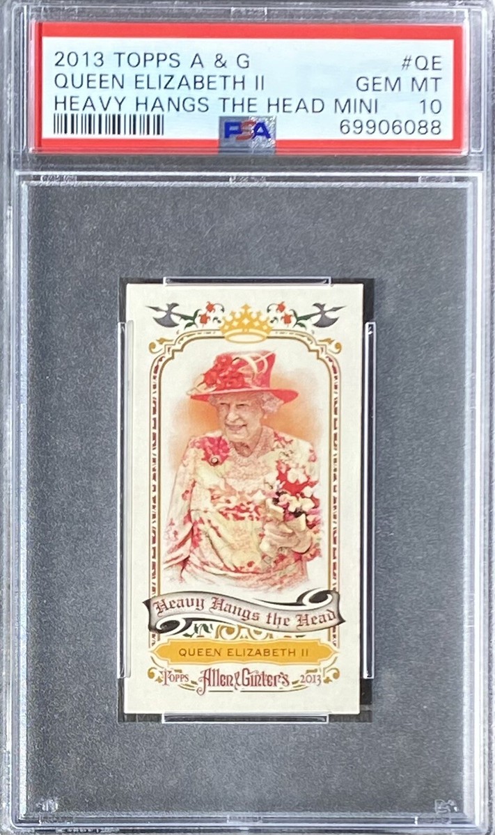 QUEEN ELIZABETH II 2013 Topps A & G MINI Heavy Hangs The