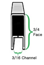 3/4 U Zinc Came Channel Stained Glass Supplies (12 feet - 2ft x 6) 