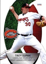 2018 Carolina Mudcats Choice #23 Trey Supak Bryan Texas TX Baseball Card