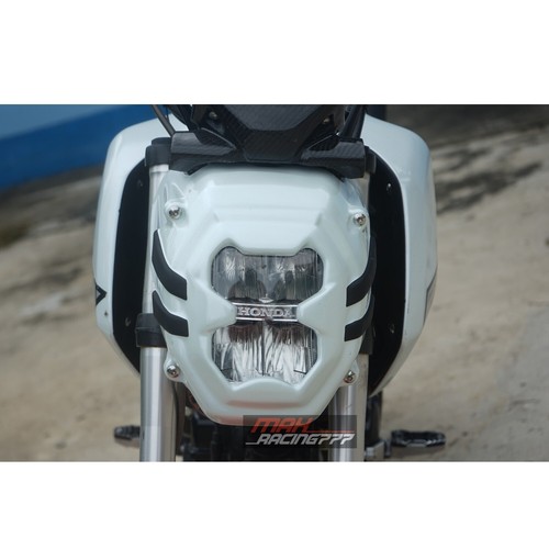 WHITE FRONT COVER HEADLIGHT WINDSCREEN TRIM FOR HONDA NEW GROM 22 -23 - Picture 6 of 14