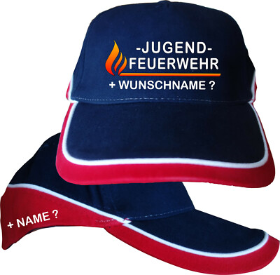 Jugendfeuerwehr Feuerwehr Kopfbedeckung Basecap Baseball Cap Kappe Mütze Logo 33