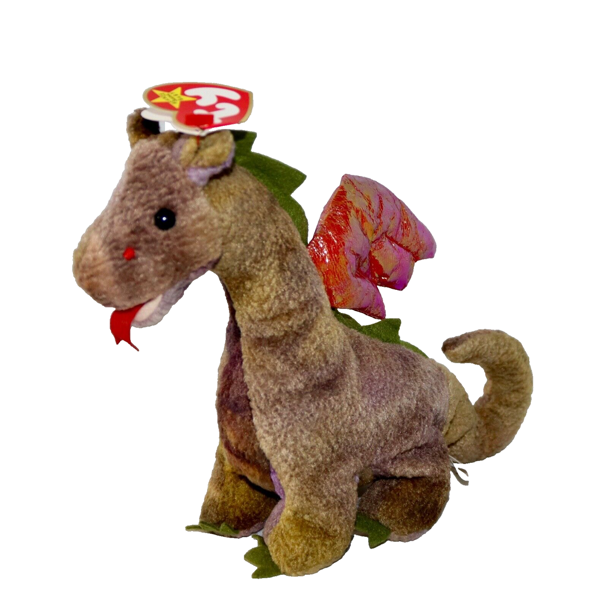 TY Beanie Baby ~ Scorch Dragon ~ #4210 Tag Errors 1999