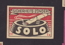 Ancienne étiquette allumettes  Autriche BN32994 Cendrier Cigarette 