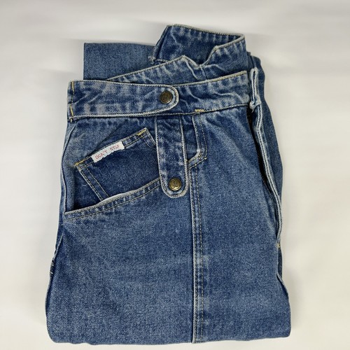 Vintage 80’s Don’t Stop Denim Blue Jeans Baggy Junior Women’s Size 11/12 - Picture 11 of 11