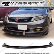 For 2012 Honda Civic Sedan MDA Style Front Bumper Lip Spoiler Chin Splitter PU
