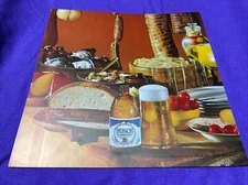 Vintage Anheuser Busch Beer Sign Insert 10.75 X 10.75.