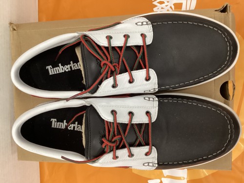 Timberland CRSMSTR II Mens Boat Shoe #35550 Black/White "vintage" Never worn - Picture 13 of 14