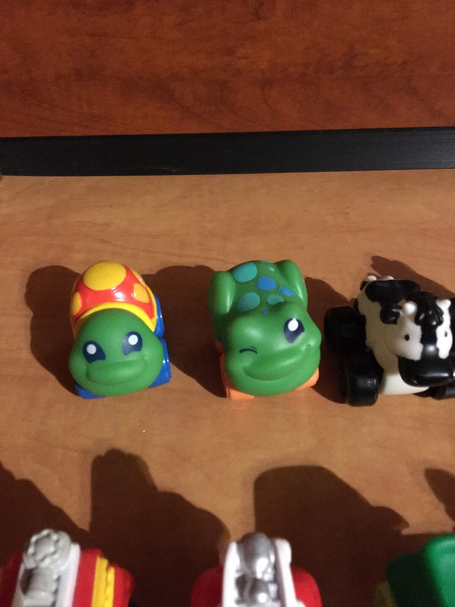 Lot of 9 Hasbro Playskool Rubber Cars and Animals For Toddlers eBay