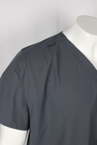 Carhartt Scrub Top Unisex Force Essentials Modern V Neck 6 Pocket Gray C15013 - Picture 5 of 5