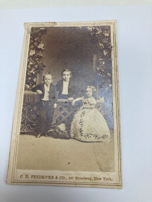KAPPYS ANTIQUE CARTE DE VISTE FOOTE'S DREAM  LITTLE PEOPLE  GE18