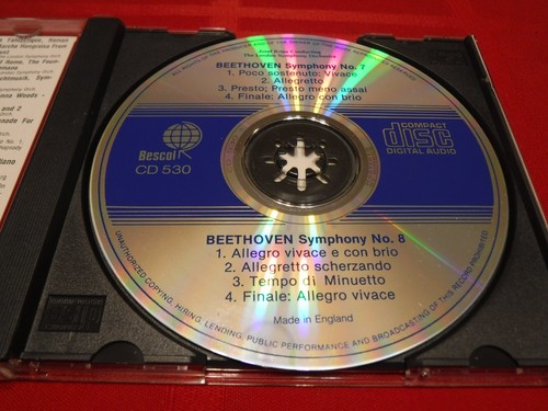 Beethoven Josef Krips London Symphony Orchestra Symphony No 7 Symphony No 8 CD - Foto 3 di 7
