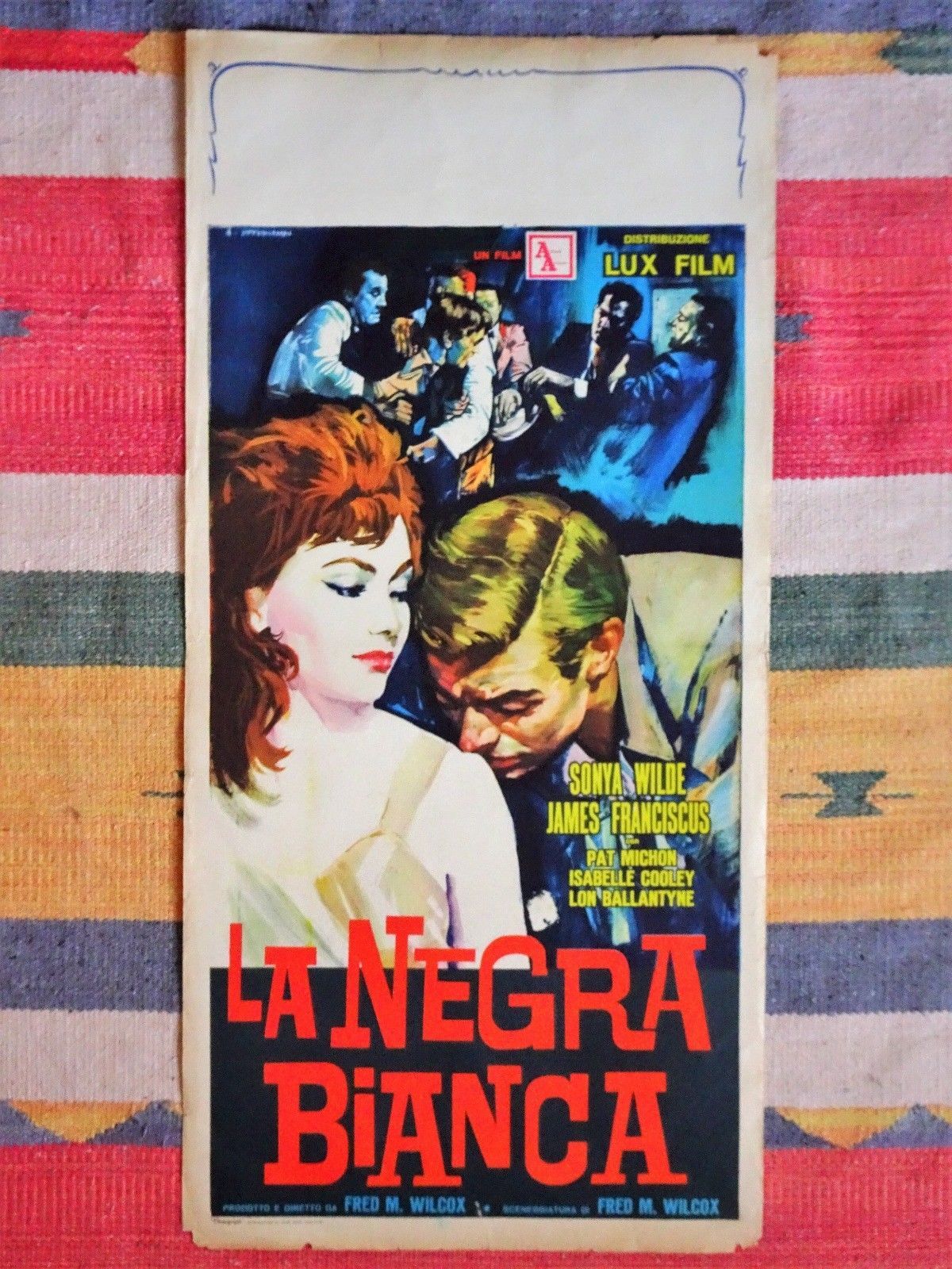 Locandina originale film LA NEGRA BIANCA (1960) - Regia di Fred M. Wilcox