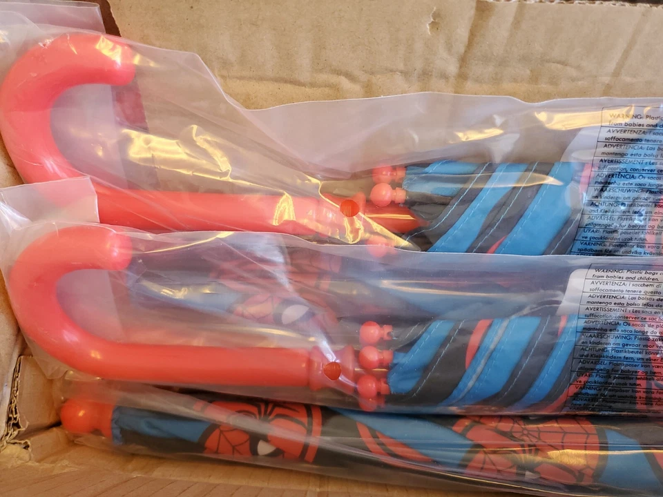 *Оптовый лот из 14* детских зонтиков Disney Marvel SpiderMan Super Hero Spiderman - Изображение 2 из 4