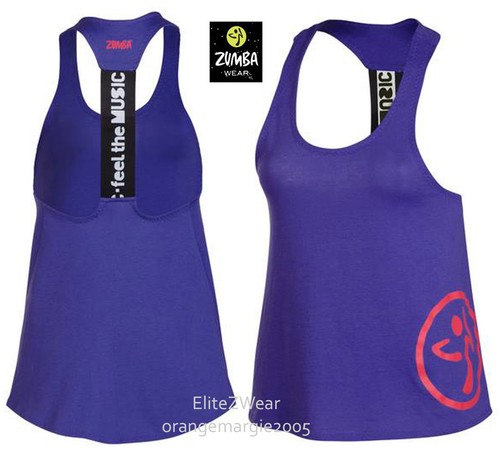 ZUMBA Let Loose & Feel the Music RACERBACK TOP -CONVENTION UK Harrods RARE S M L - Picture 1 of 3