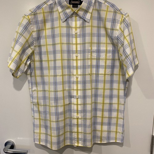DRIZA-BONE Men's Short Sleeve Check Shirt - EUC - Size L - Picture 3 of 7