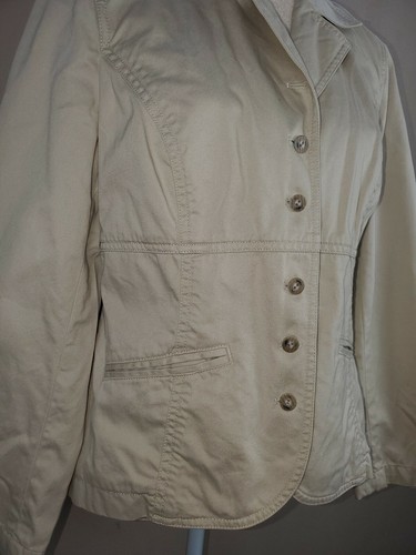 J. Jill Women's Minimalist Button-Up Cotton Blazer Jacket sz 10 Career Office - Picture 6 of 10