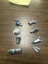 Replacement Monopoly Tokens 8 Metal Movers Pawns Shoe Dog Car Ship Thimble Iron