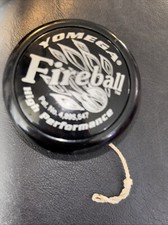 Vintage Yomega Fireball Yo-Yo Yoyo High Performance Black 1990s