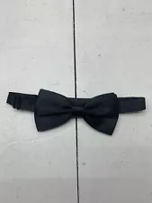 Unbranded Mens Black Adjustable Bow tie