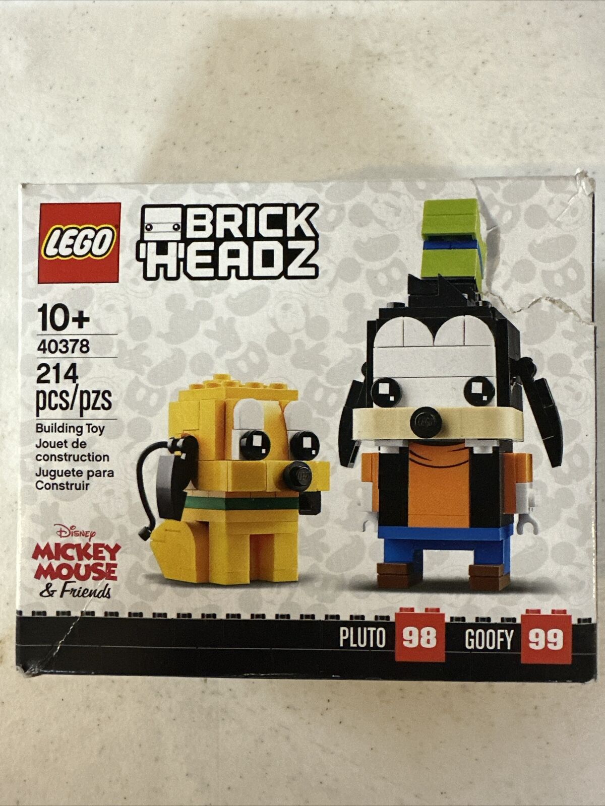 LEGO Brick Headz 40378 Pluto & Goofy Disney Mickey Mouse & Friends *box Damage