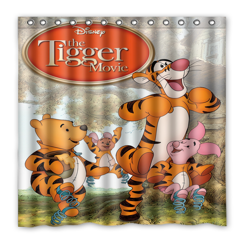 Waterproof Shower Curtain Polyester Decor The Tigger Movie
