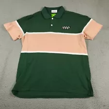 Huf Polo Shirt Mens Size Large Green Casual Short Sleeve Adult *