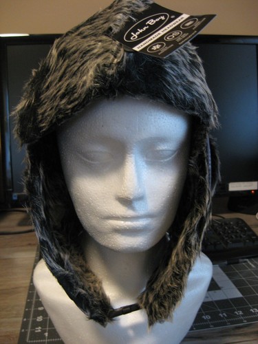 John Boy Trapper Bomber Hunting Hat - Faux Fur Headwear - Slate - OSFM - Picture 3 of 15