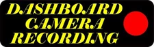 10 X 3 Recording Dashboard Camera Sticker Vinyl Recycling Sign Stickers Decals