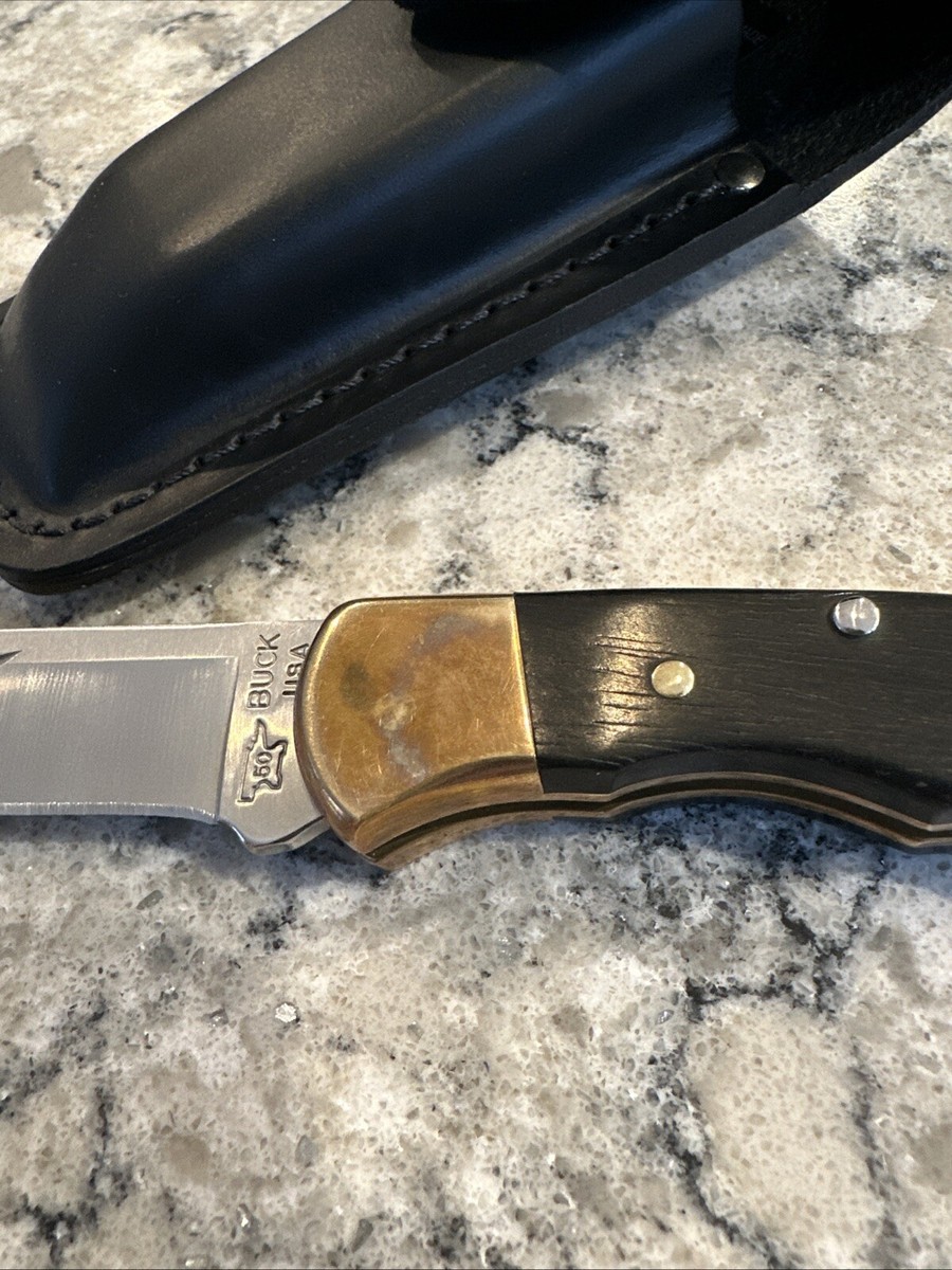BUCK KNIFE 112 FOLDING RANGER FINGER GROOVE 50th ANNIVERSARY BUCK KNIFE 112 FOLDING RANGER FINGER GROOVE 50th ANNIVERSARY
