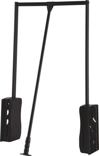 Hafele Pull Down Wardrobe Closet Rod Lift - 26 LB Load Capacity in White, Chrome - Picture 13 of 17
