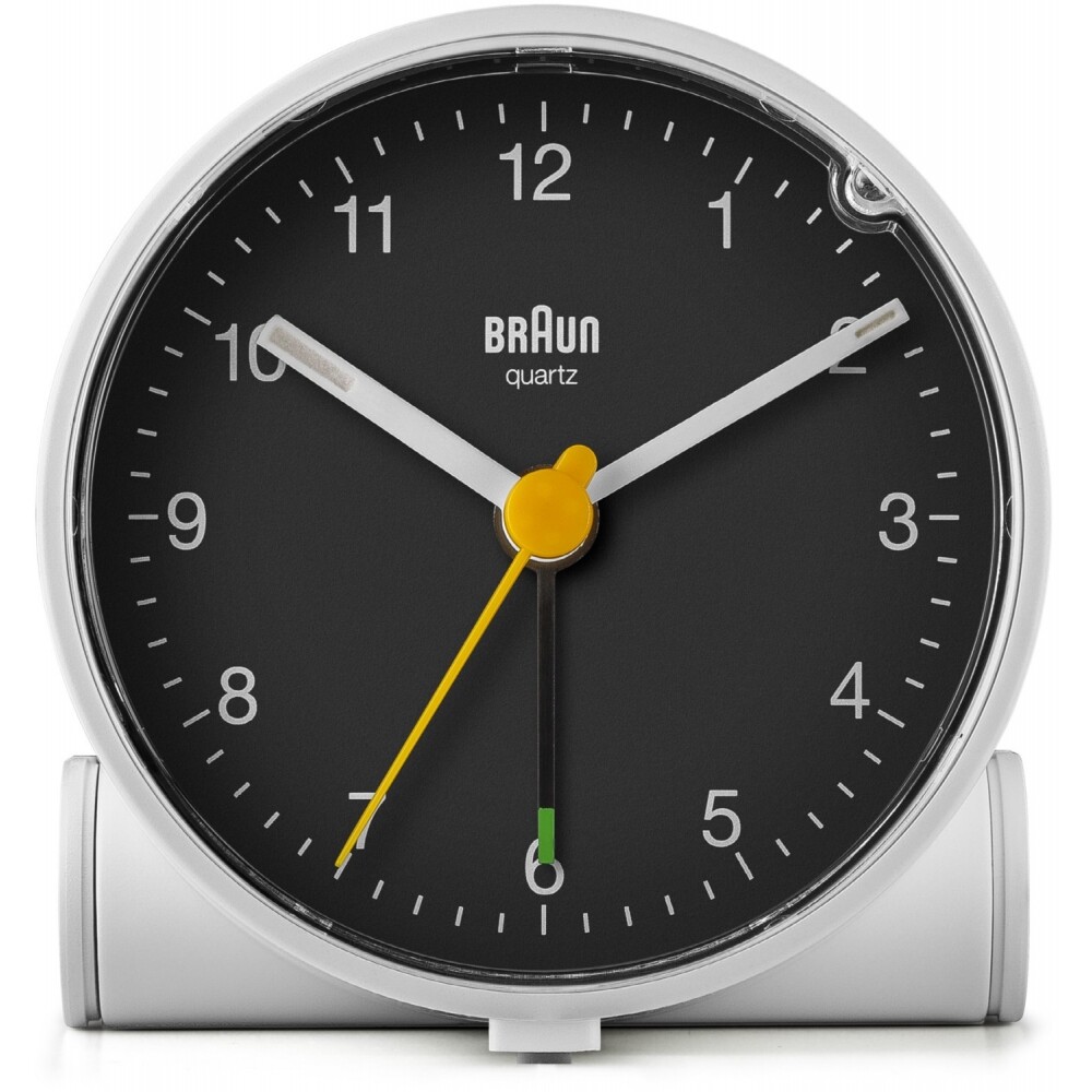 Braun BC01WB - Quarzwecker - аналоги Ziffernblatt - Tischwecker - weiss/schwarz