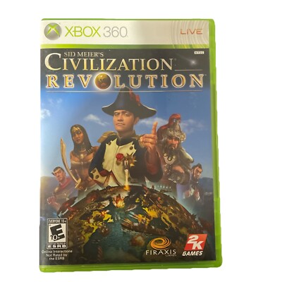 Sid Meier's Civilization Revolution (Xbox 360, 2008) Complete Tested CIB 