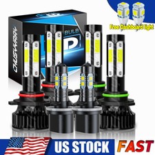 For Chevy Tahoe 2001-2006 6X Combo 9005 9006 LED Headlight 880 Fog Light 8000K