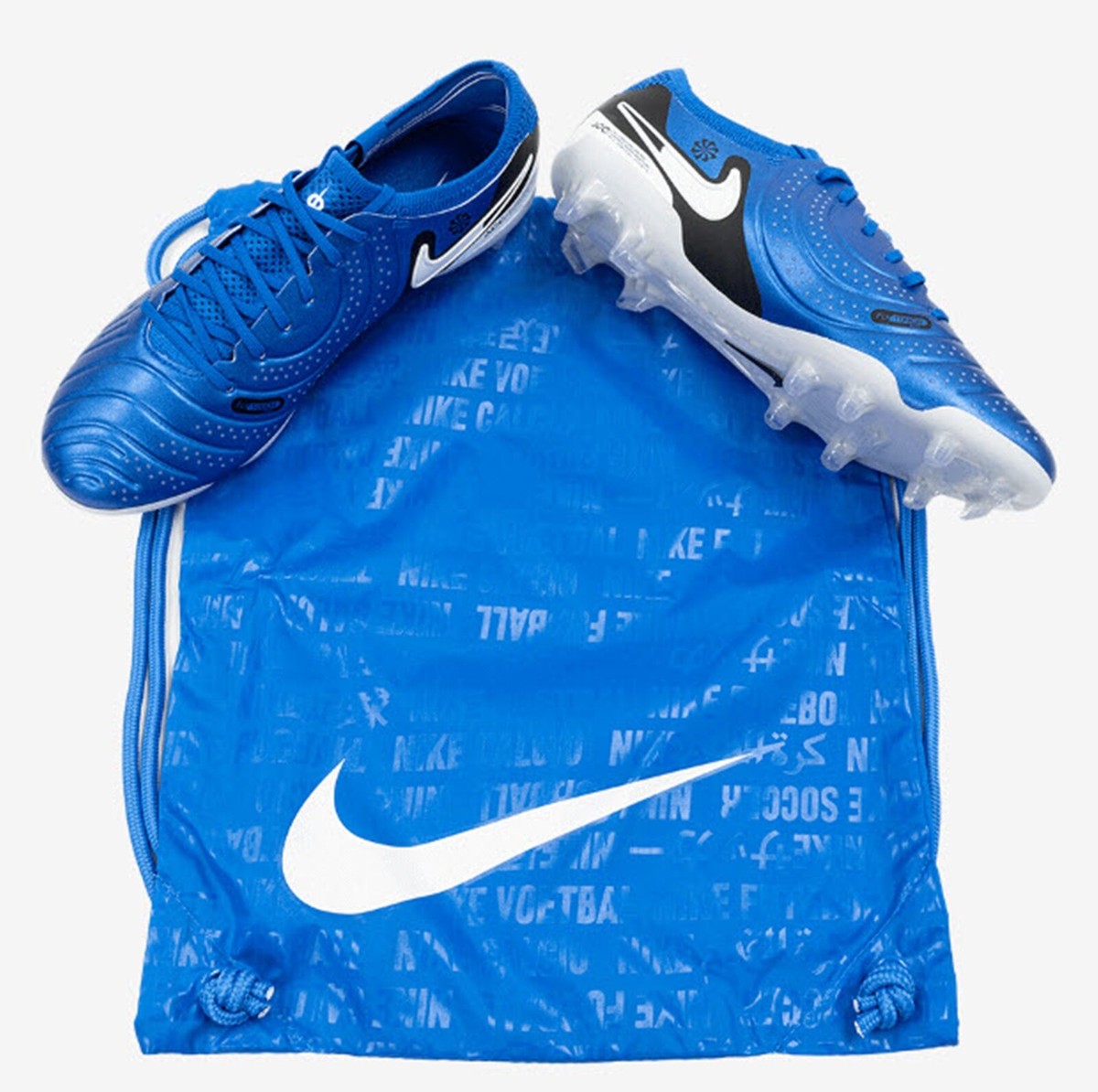 Nike Men TIEMPO Legend 10 ELITE FG Cleats Blue Soccer Boot GYM
