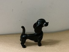 Murano Glass,Lauscha,Bimini :Glass DACHSHUND  DOG Figure,SAUSAGE DOG Ornament