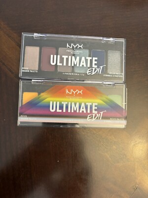 NYX Ultimate Edit Eyeshadow Palette Set Of 2 Ash & Brights