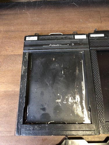lot of 3 Graflex Grafmatic Graphic 4 X 5 Film Holder Cat.No 1284 & Fidelity - Picture 3 of 8