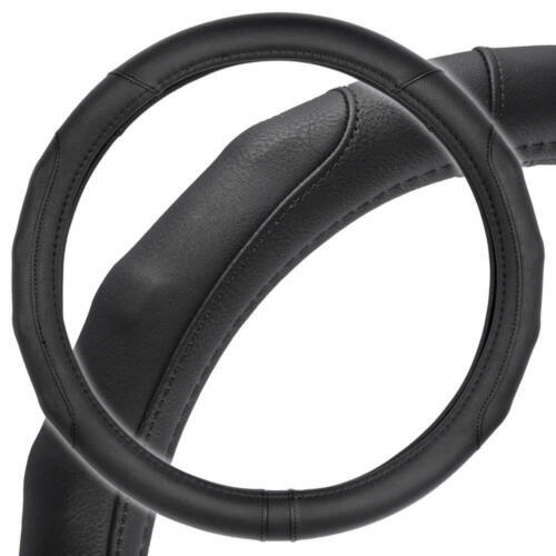 Comfort Grip Durable PU Leather Black Steering Wheel Cover for Car Truck SUV - Picture 1 of 8