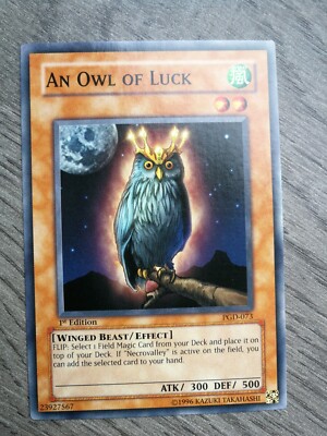 Yu-Gi-OH! Eule des Glücks PGD-073, 1.Edition, NM, Englisch