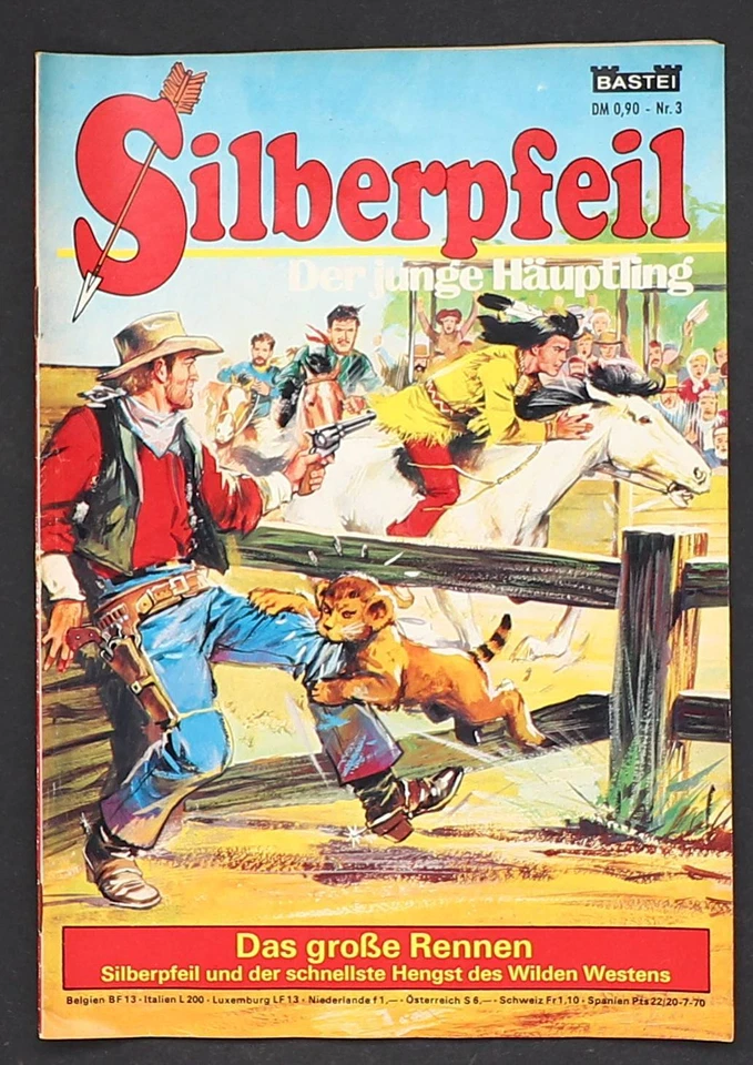 SILBERPFEIL ab Nr. 1 der junge Häuptling Western Comic Heft Bastei Verlag - Bild 4 von 4