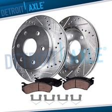 13.78'' Front Drilled Rotors Brake Pads for Nissan Armada Titan Infiniti QX80