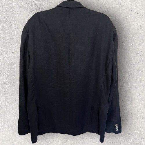 Stones Mens Navy Linen Slim Fit Jacket Blazer Summer EU 56 UK 46 - Picture 4 of 6