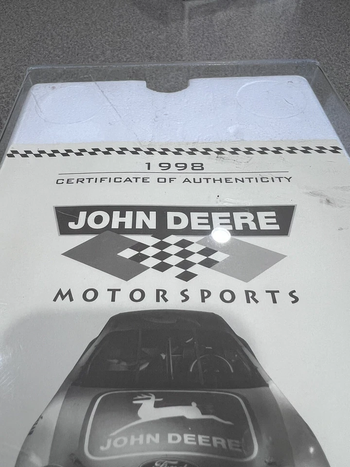 Pontiac 1/18 John Deere Motorsports Chad Little #97 numerado autografiado certificado de autenticidad Foto 3 de 4