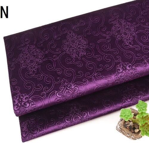 Tela de terciopelo suave tela floral en relieve hogar coche tapicería material de costura hágalo usted mismo - Imagen 38 de 38