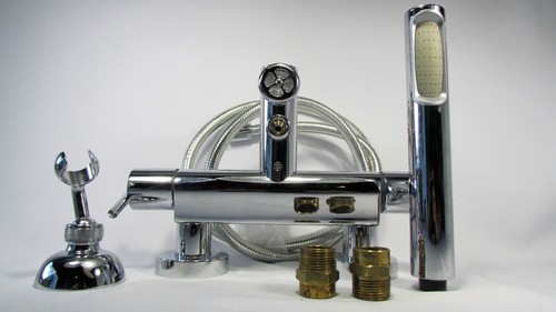 Zucchetti Kos SP17 Spin Exposed Thermostatic Mixer Bath Tub & Shower Chrome $862 - Picture 2 of 4