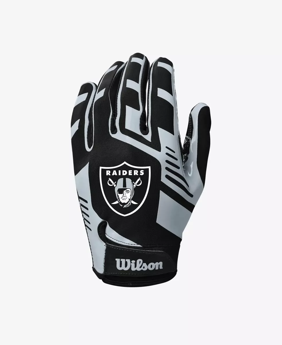 Wilson NFL Stretch Fit Football Gloves - Las Vegas- Adult Wtf9326Lv