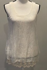 made in Italy silk top size S