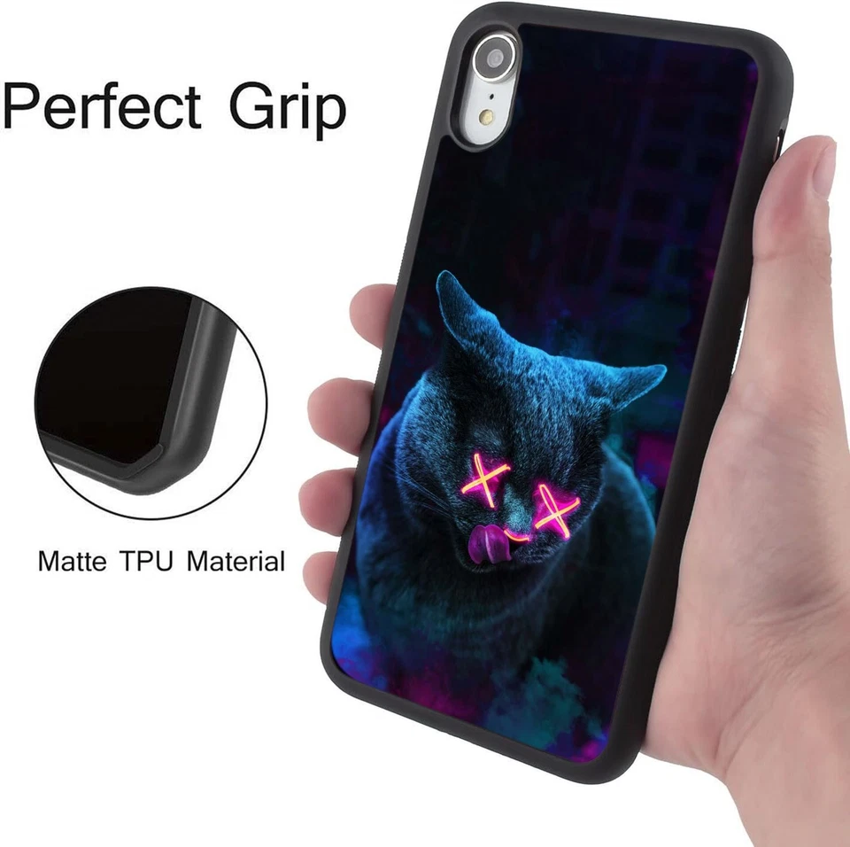 Ghost Cat Print Case For iPhone 11 12 13 14 15 Pro Max Plus - Image 3 of 4
